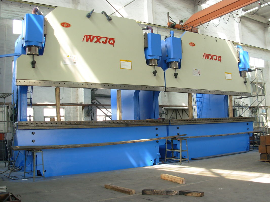 3500 ตัน CNC ไฮดรอลิก Tandem Press Brake แม็กซ์ มุมบิด 30-180 องศา